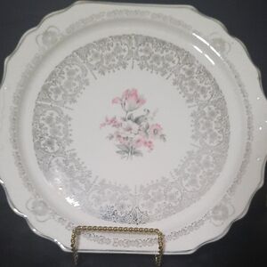 Vintage Elegant Floral Dinner Plate
